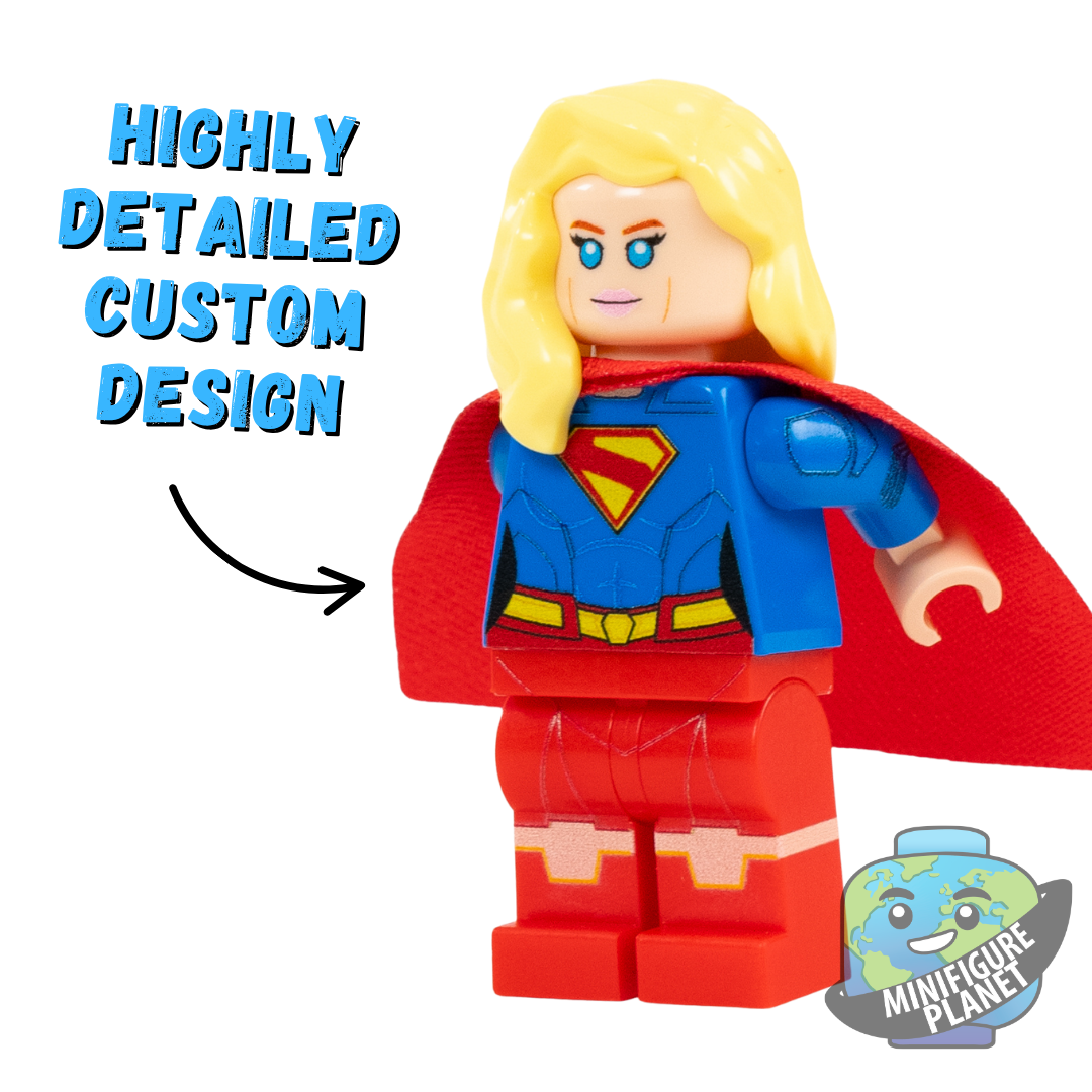 Girl of Bricks – Custom LEGO Superhero Minifigure